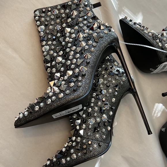 Steve Madden Shine Rhinestone Embellished Booties - Picture 14 of 14